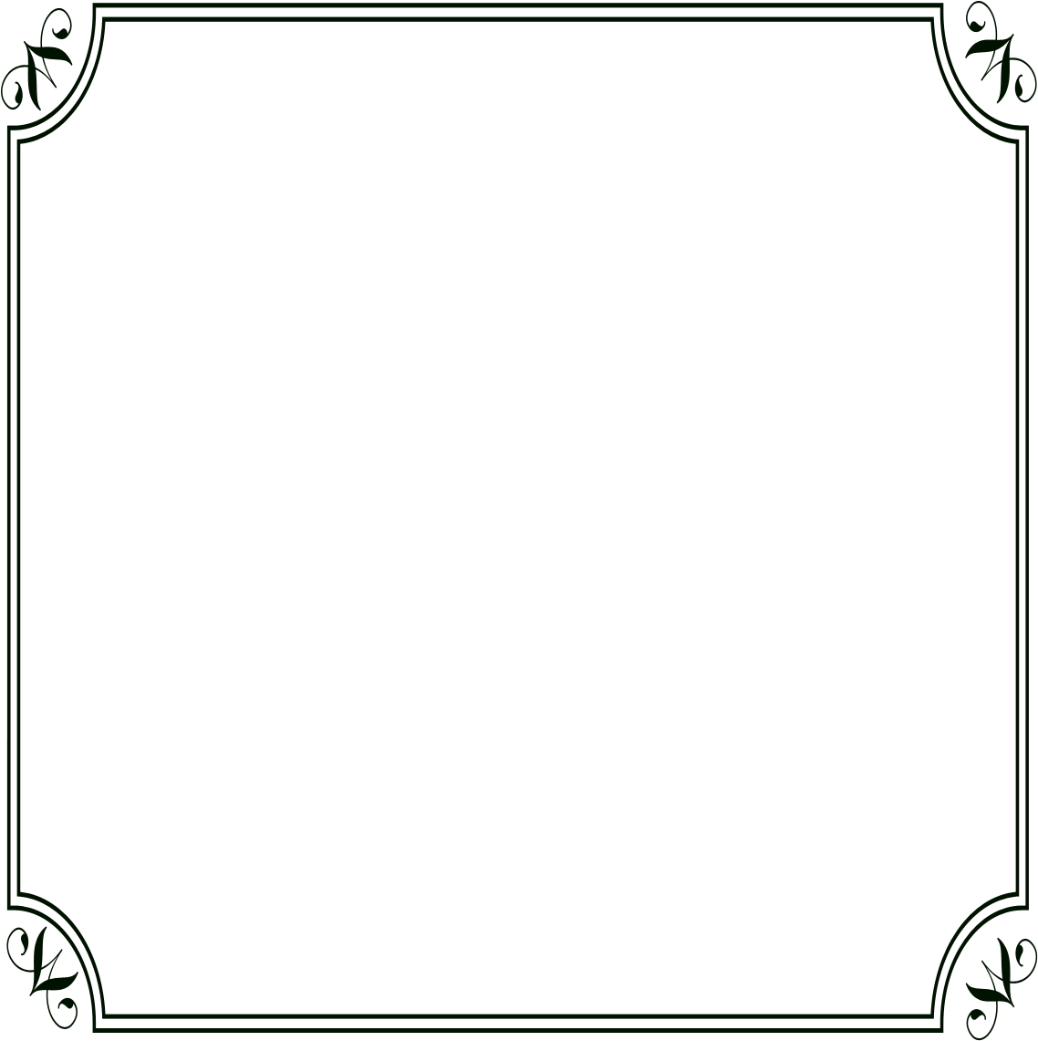 Com Free Elements - Black Border For Square Png (1200x1200), Png Download