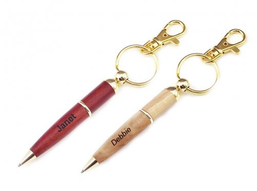 Wood Pen Keychain - Maple Keychain Pen (500x588), Png Download