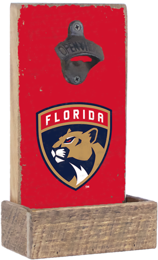 Florida Panthers Bottle Opener - Florida Panthers Wincraft 5" Die-cut Car Magnet, Multi (600x600), Png Download