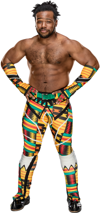 Xavier Woods Wwe - Xavier Woods Wrestler 2018 (320x728), Png Download