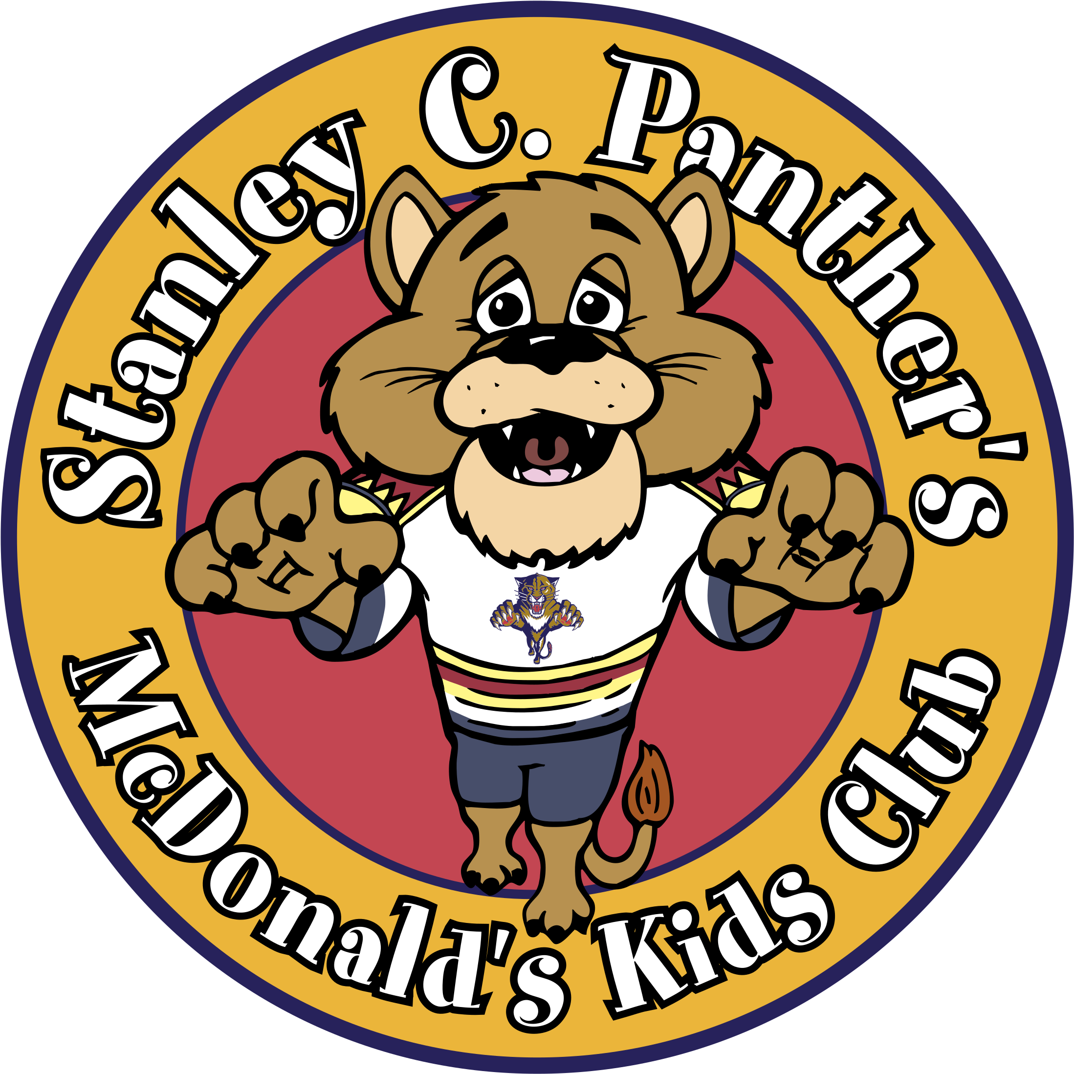 Mcdonald's & Florida Panthers Kids Club Logo Png Transparent - Customized Hockey Puck With Multi Color Imprint (2400x2400), Png Download