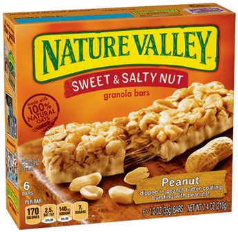 General Mills Agrees To Change Nature Valley Labels - Nature Valley Sweet And Salty Peanut Bars (370x370), Png Download