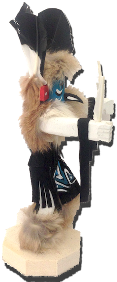 Navajo Handmade Painted Aspen Wood Roadrunner 10'' - Kachina (450x600), Png Download