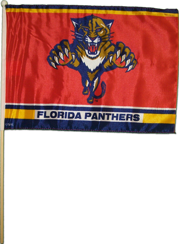 12"x18" Florida Panthers Stick Flag, Econo-polyester - Nhl - Florida Panthers 4x4 Die Cut Decal (368x500), Png Download