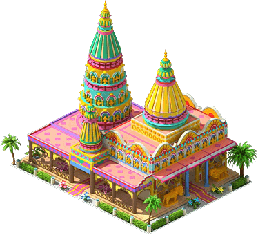 Paradsinga Temple - Paradshinga (374x340), Png Download
