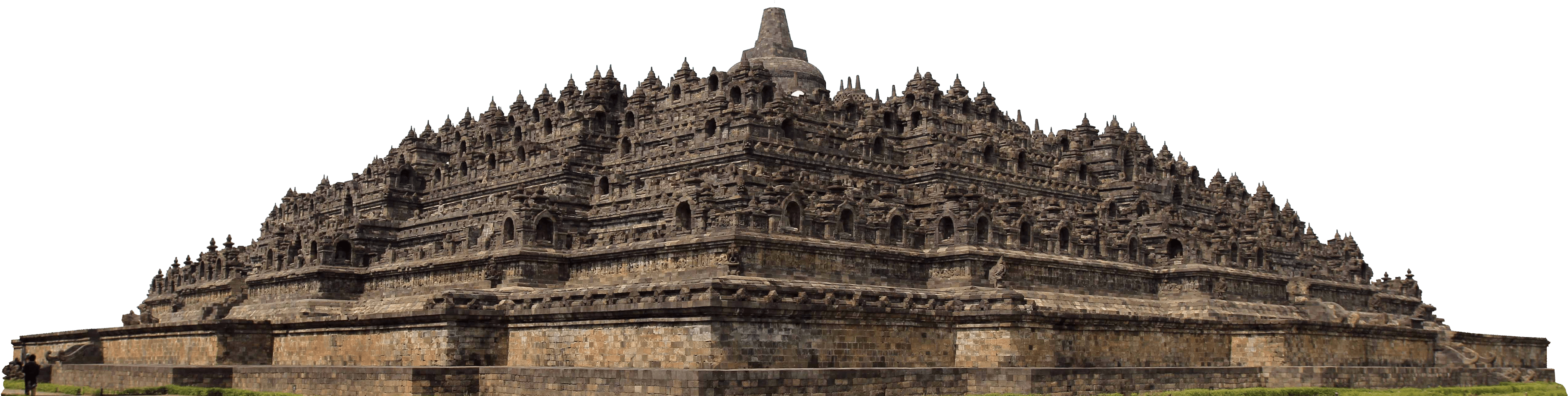Borobudur Temple (4200x1073), Png Download