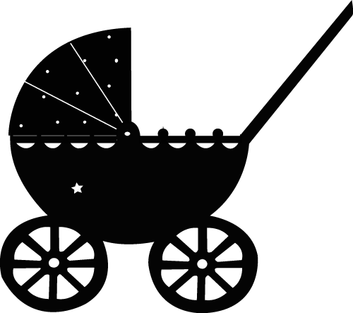 Clip Royalty Free Baby Stroller Clipart - Princess Carriage Clipart (500x443), Png Download