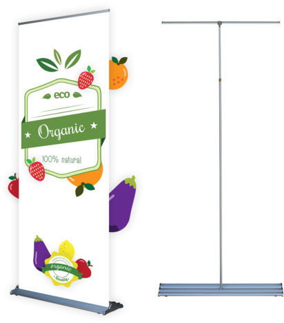 Silverstep Roll-up Banner Stand - Computer File (422x473), Png Download