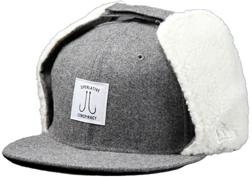Wesc New Era 59fifty Dog Ear Fitted Hat - New Era Snow Cap (540x345), Png Download