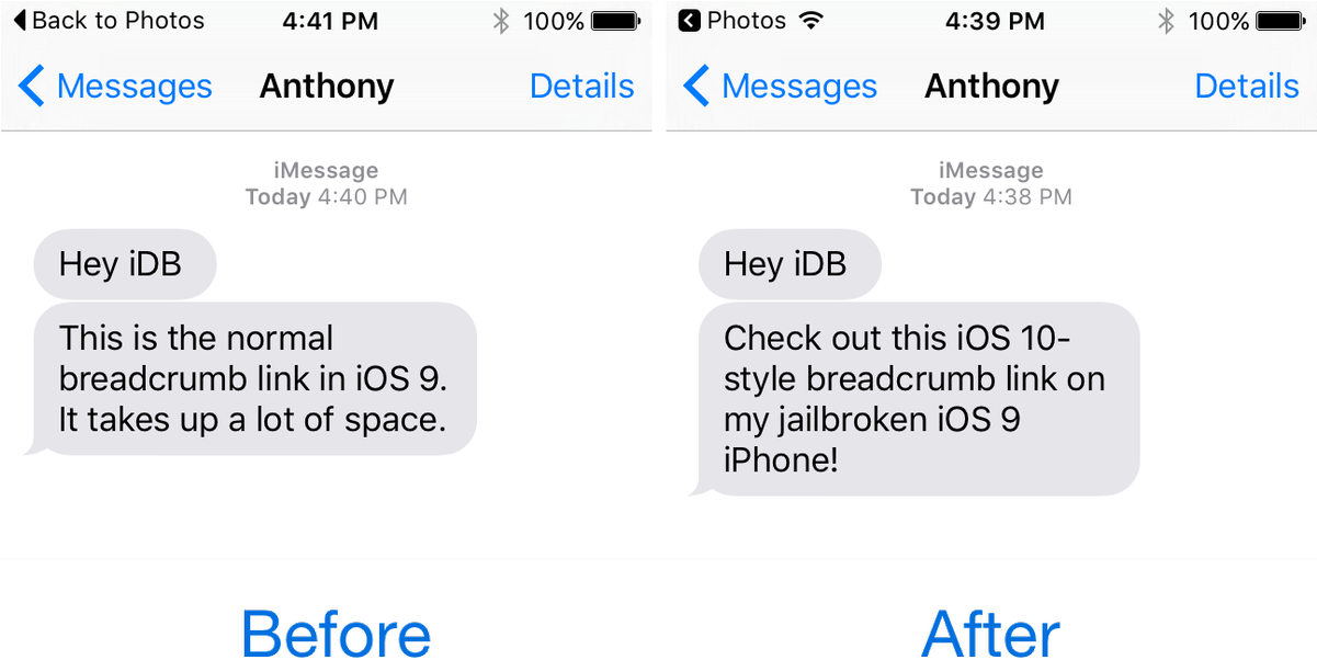 Breadcrumb10 Enables Ios 10-style Breadcrumb Links - Day Shred Before And After (1200x649), Png Download