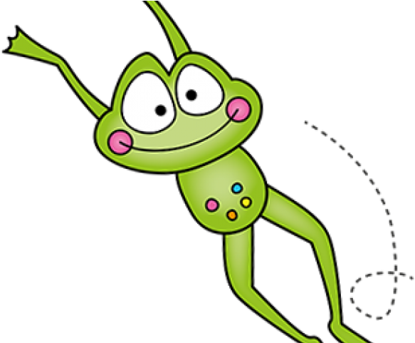 Green Frog Clipart Teacher - Jumping Frog Clipart (640x480), Png Download
