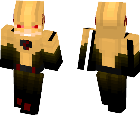Reverse Flash Cw - Minecraft Detroit Become Human Skin (584x497), Png Download