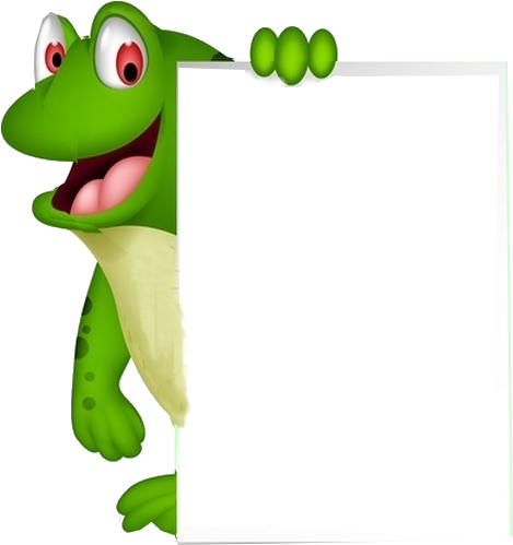 Frog Border Labels Signs Pipes Scrap Pinterest - Clipart Frog Border (500x542), Png Download