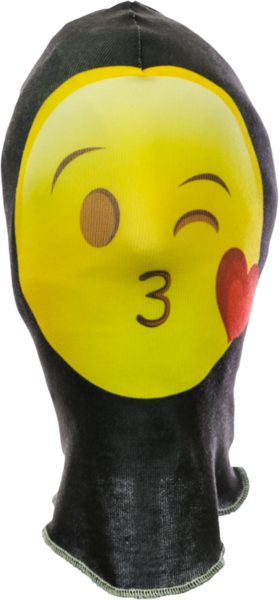 Kissing Emoji Mask - Mask (279x600), Png Download