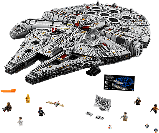 Vector Freeuse Stock Millennium Star Wars Lego Shop - Lego Millennium Falcon 75192 (600x450), Png Download