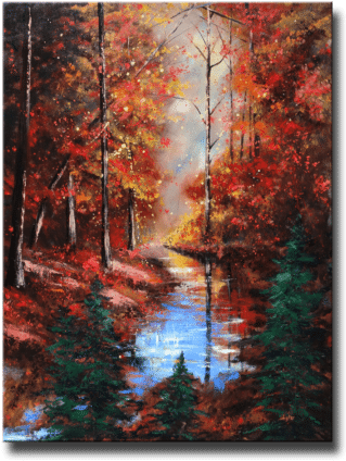 Little Buffalo Creek By Chris Lyter - Visual Arts (349x450), Png Download