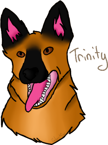 Trinity The Doggo - Animal Jam Clans (416x484), Png Download