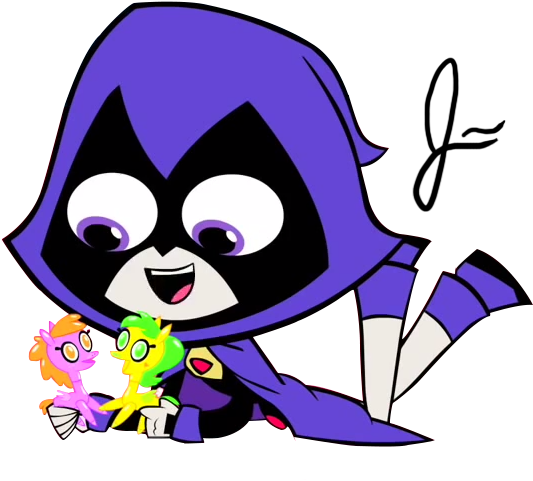 Teen Titans Png Pic - Raven Teen Titans Go Png (669x720), Png Download