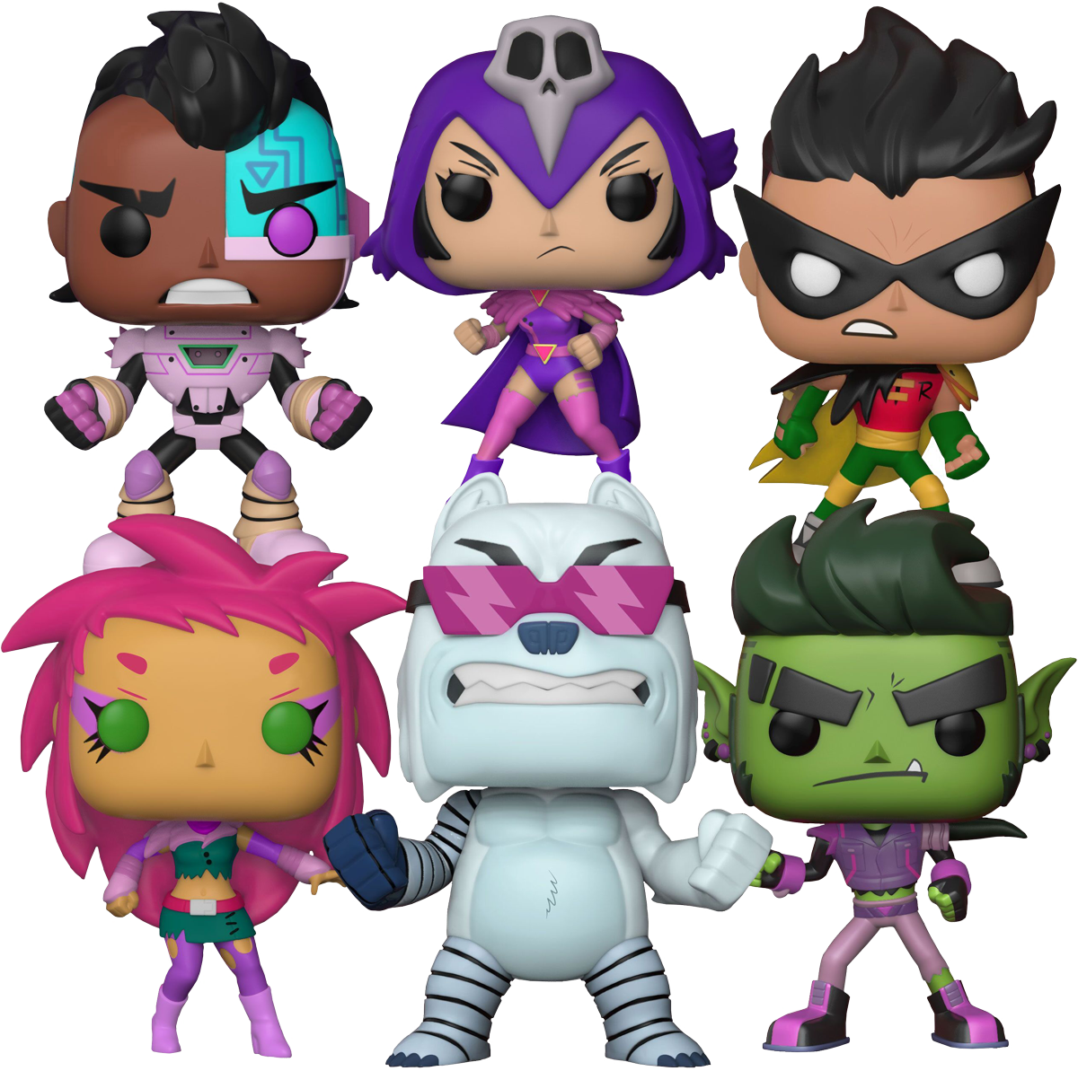 Teen - Teen Titans Go The Night Begins To Shine Funko Pop (1200x1193), Png Download
