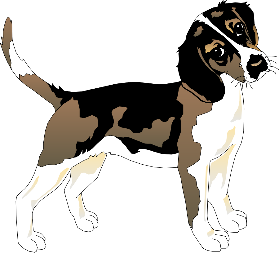 Hound Dog Clipart At Getdrawings - Beagle Dog T Shirt (600x544), Png Download