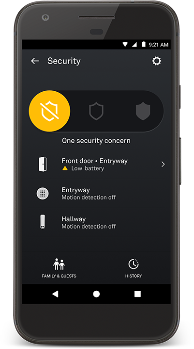 Learn More About Lights On Nest Detect > - Nest Lock App (400x744), Png Download