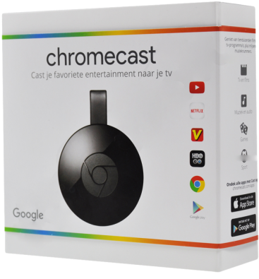 Google - Chromecast - Black - Google Chromecast (550x400), Png Download