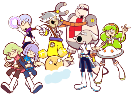 Metakit - Puyo Puyo Tetris Jay And Elle (500x345), Png Download