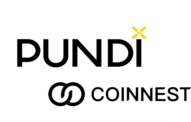 Coinnest The First Korean Cryptocurrency Exchange To - Pundi X Logo Png (875x485), Png Download
