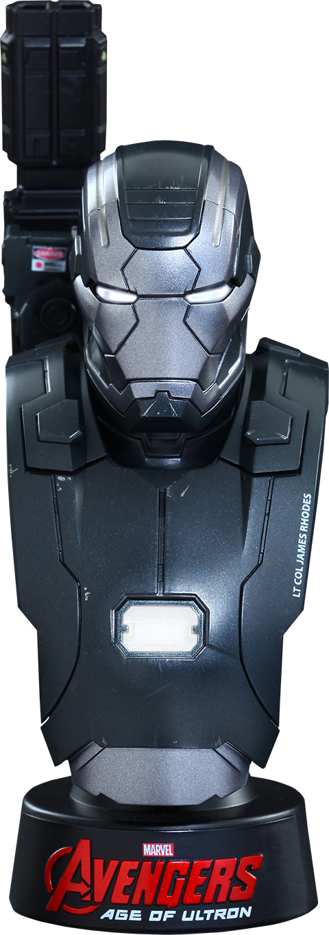 Hot Toys War Machine Mark Ii Collectible Bust - Avengers 2: Age Of Ultron - War Machine Mark Ii 1:6 (480x1364), Png Download
