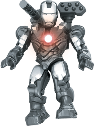 Marvel / Avengers - War Machine Mega Bloks (475x501), Png Download