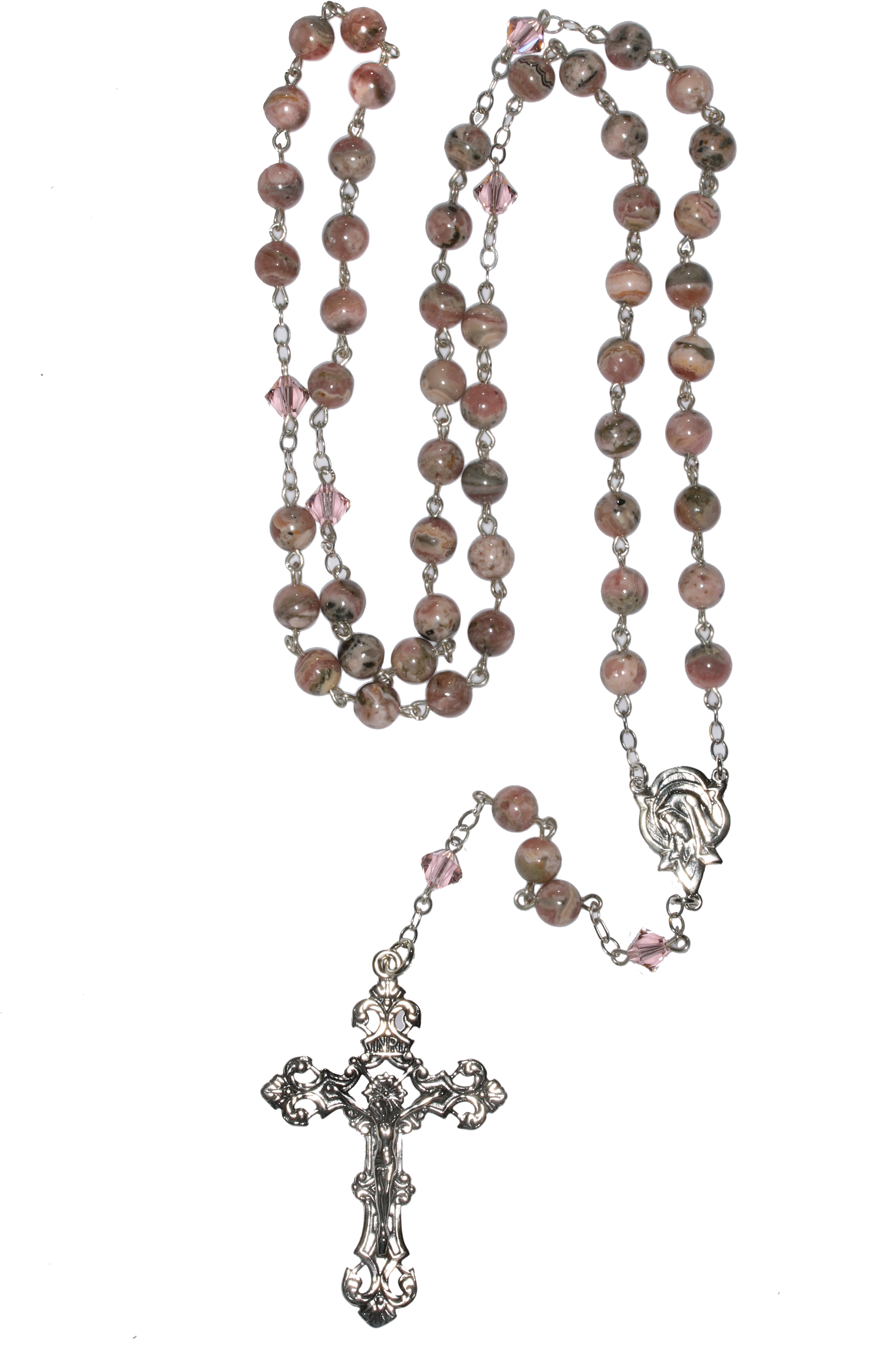Rhodochrosite Rosaries, Pink Rosaries, Gemstone Rosaries, - Bead (2000x3000), Png Download