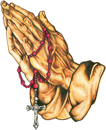 Related Wallpapers - Praying Hands Rosary Beads (360x442), Png Download