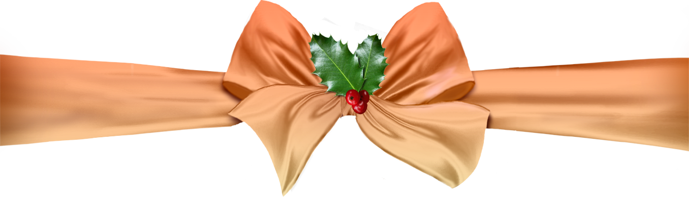 Christmas Decoration Ribbon Vector, Png File - Satin (1400x406), Png Download