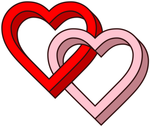 Luvtxt - Love Hearts (500x416), Png Download