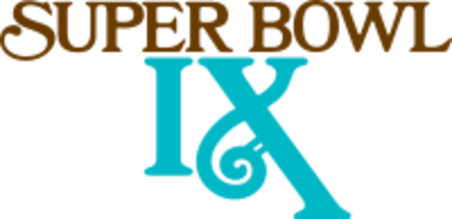 Tulane Stadium New Orleans, Louisiana Pittsburgh Steelers - Super Bowl Ix Logo (640x310), Png Download