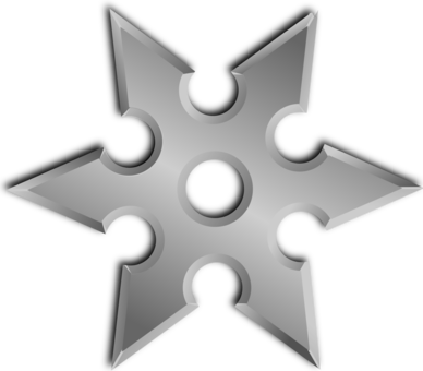 Shurikenjutsu Weapon Ninja Computer Icons - Shuriken Png (388x340), Png Download