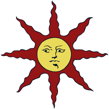 Dark Souls Iii - Dark Souls Solaire Sun (350x350), Png Download
