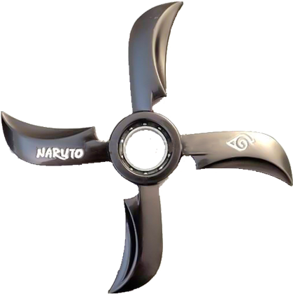 Naruto Windmill Finger Spinner - Four Blades (500x500), Png Download