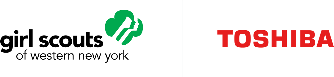 At Toshiba, We're Proud To Be Empowering The Art Of - Girl Scouts New (1223x261), Png Download