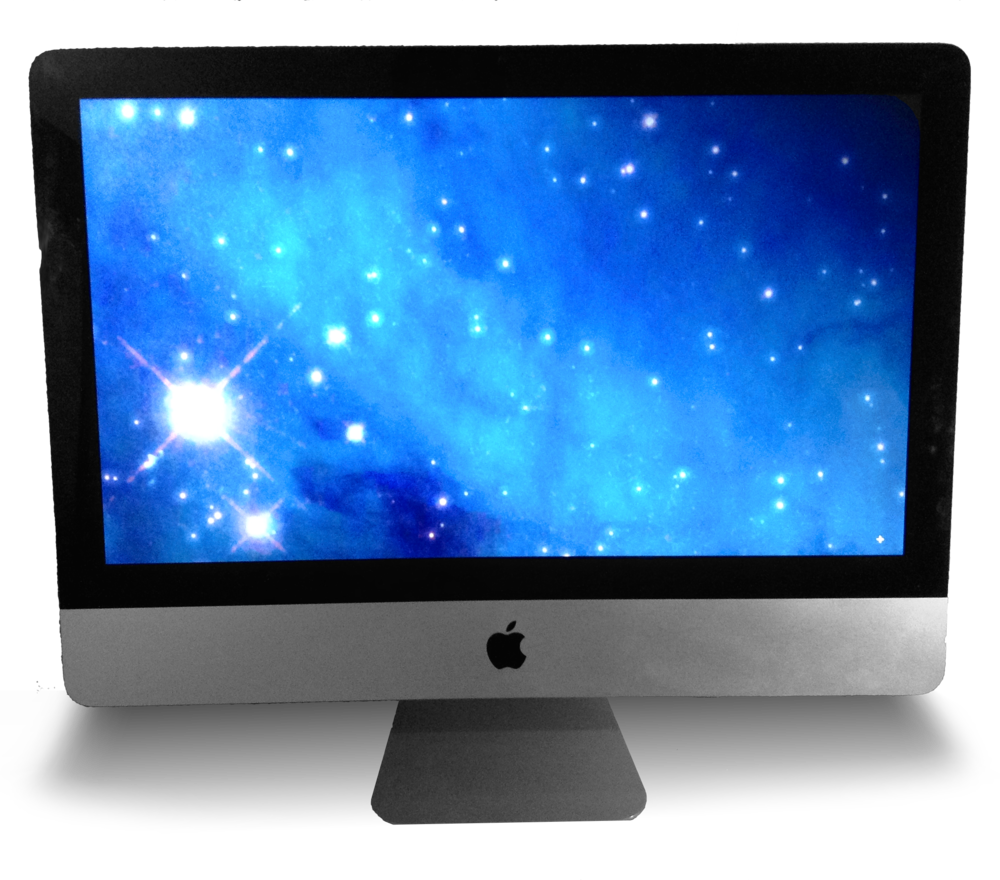 Imac Starfield Alone Png - Led-backlit Lcd Display (1000x880), Png Download