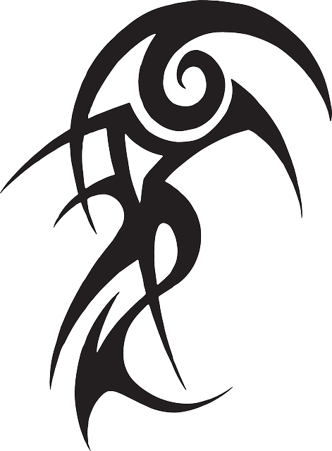 Shapes, Curves, Lines, Strange, Swirls, Overlap, Line - Imagem De Tribal De Tatuagem (471x640), Png Download