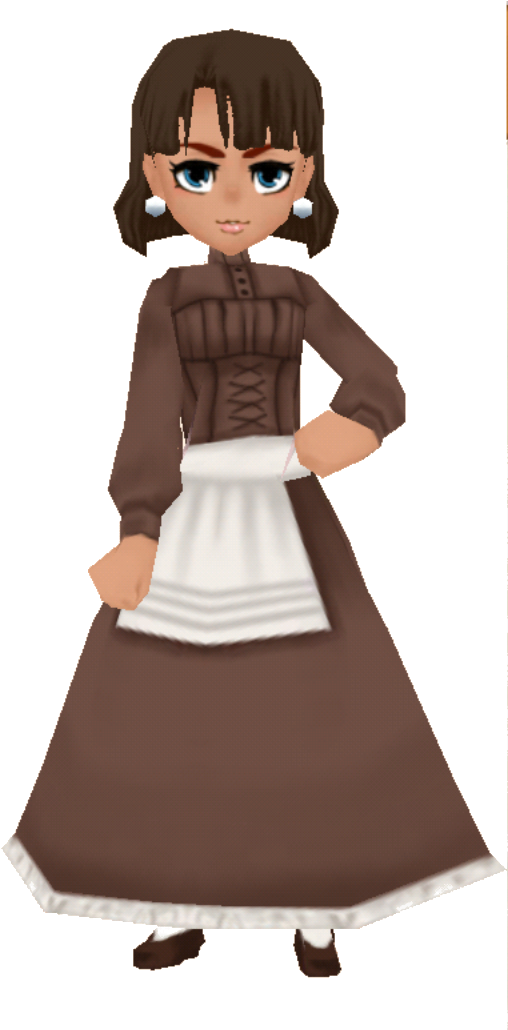 Brown Country Clothes Female - Girl (516x1029), Png Download
