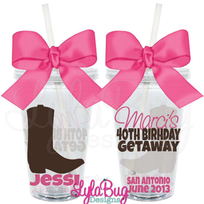 Country Girl Birthday Tumbler - Breast Cancer Survivor Cup Design (900x900), Png Download