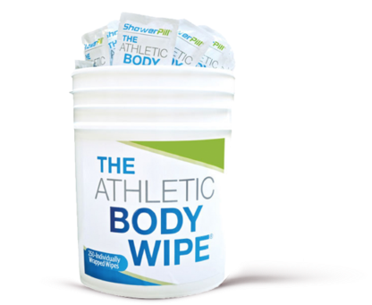 The Bucket The Bucket - Shower Pill, Athletic Body Wipes 10 Wipes ... (480x360), Png Download
