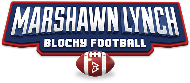 Marshawn Lynch Blocky Football Messages Sticker-4 - Blocky Football Ball (618x618), Png Download