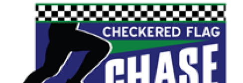 Checkered Flag Chase Running At Motorsports Park - American Football (736x167), Png Download