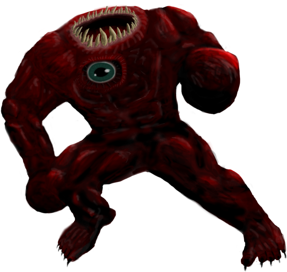 Collection Of Scary Monsters High Quality - Clip Art (1090x994), Png Download