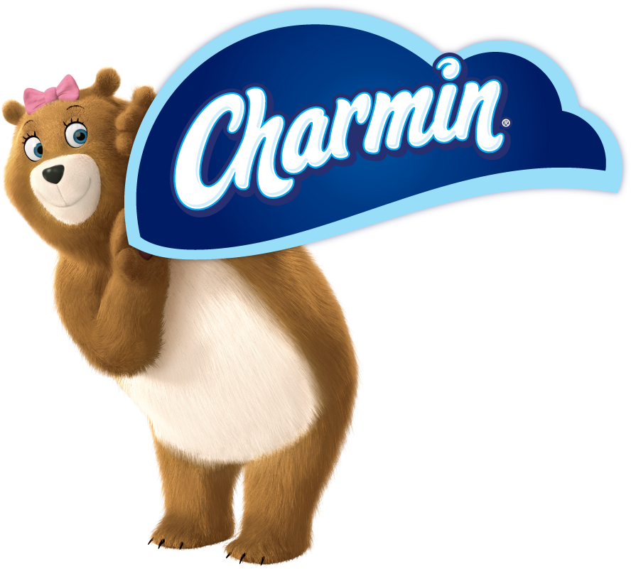Charmin Bear Logo - Charmin Super Mega Roll (922x822), Png Download