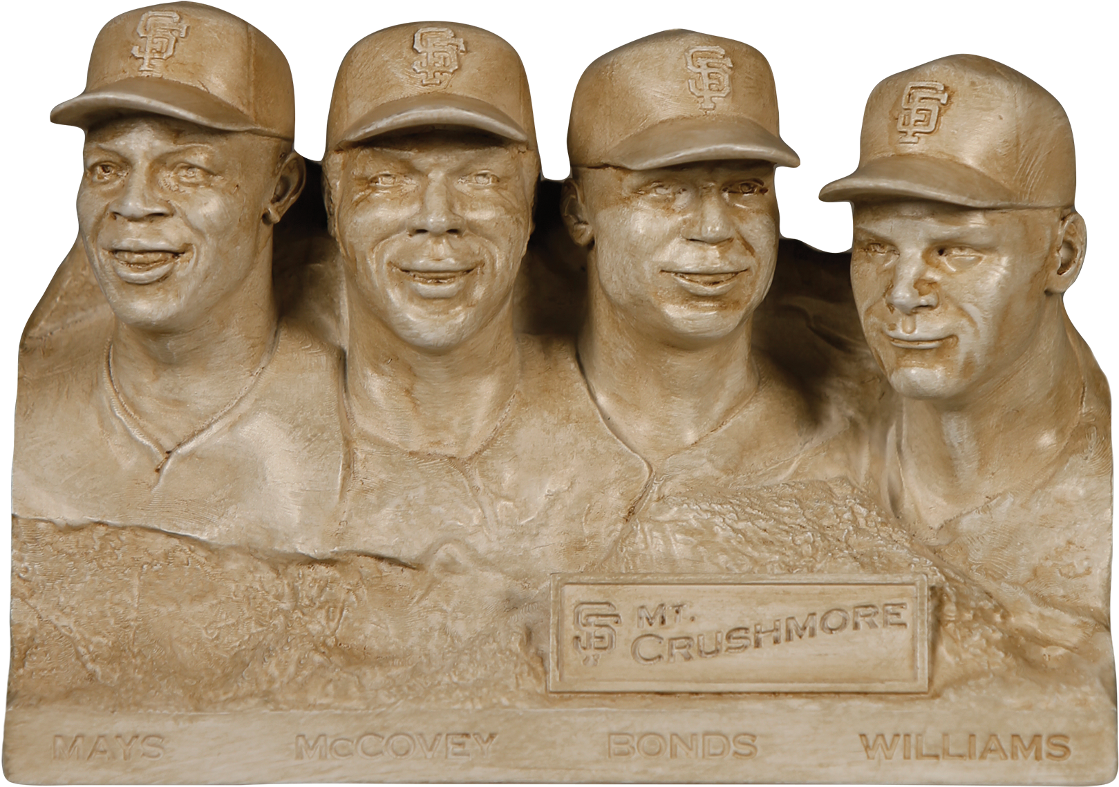 More Info » - Sf Giants Mt Crushmore Statue (1761x1250), Png Download