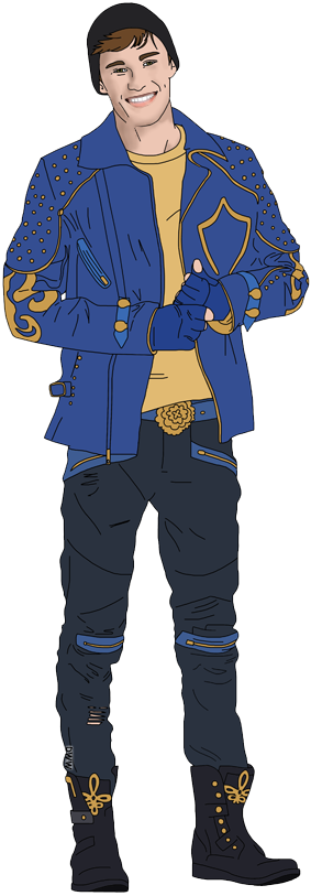 Mal Evie Jay Carlos Ben - Character Descendants Ben Art (283x813), Png Download